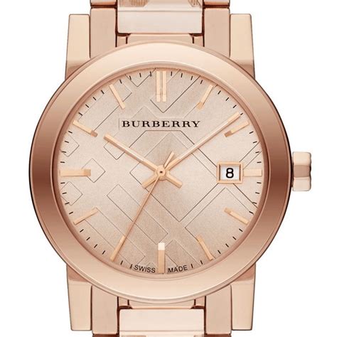 burberry rose gold tone ladies watch bu9235|Burberry Women's Watch The City BU9235 .